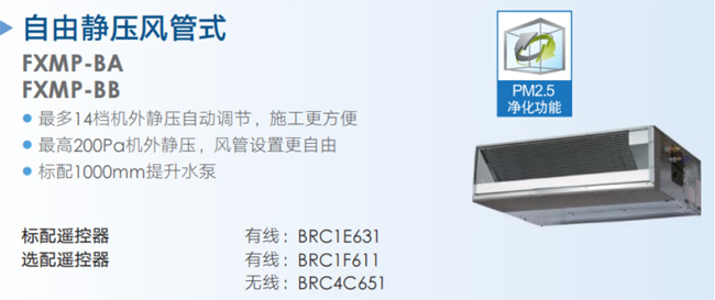 自由静压风管式详情